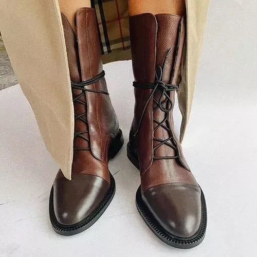 Comfort Leather Lace-Up Ankle Boots for Women image 11