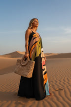 Matilda | Tropical Print Sleeveless Maxi Dress for Women