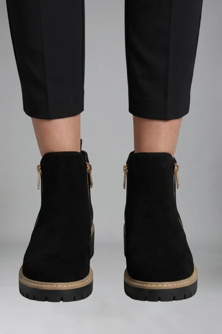 Orthopedic Suede Ankle Boots with Side Zip for Women image 9
