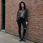 Studded Lace-Up Mid-Calf Leather Boots for Women image 13