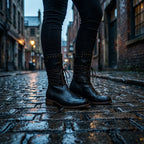 Studded Lace-Up Mid-Calf Leather Boots for Women image 18